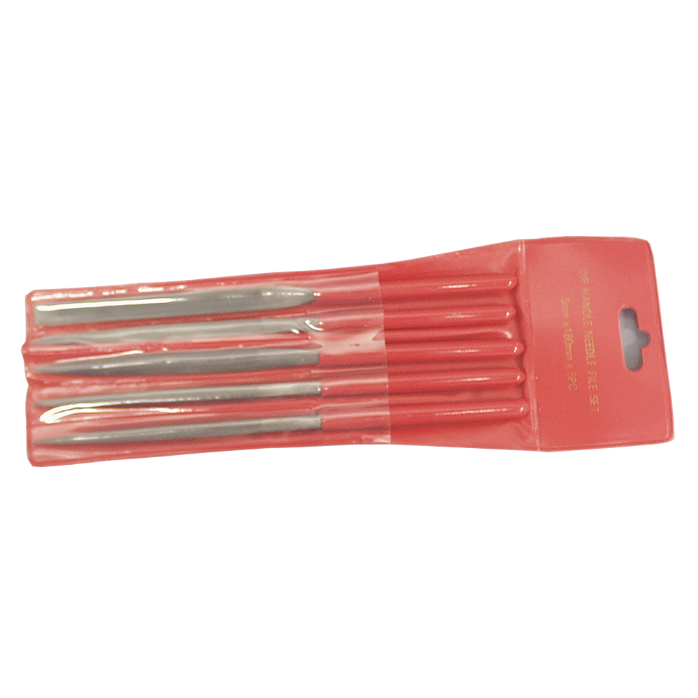 Needle File Set with Vinyl Grips - 5 Piece