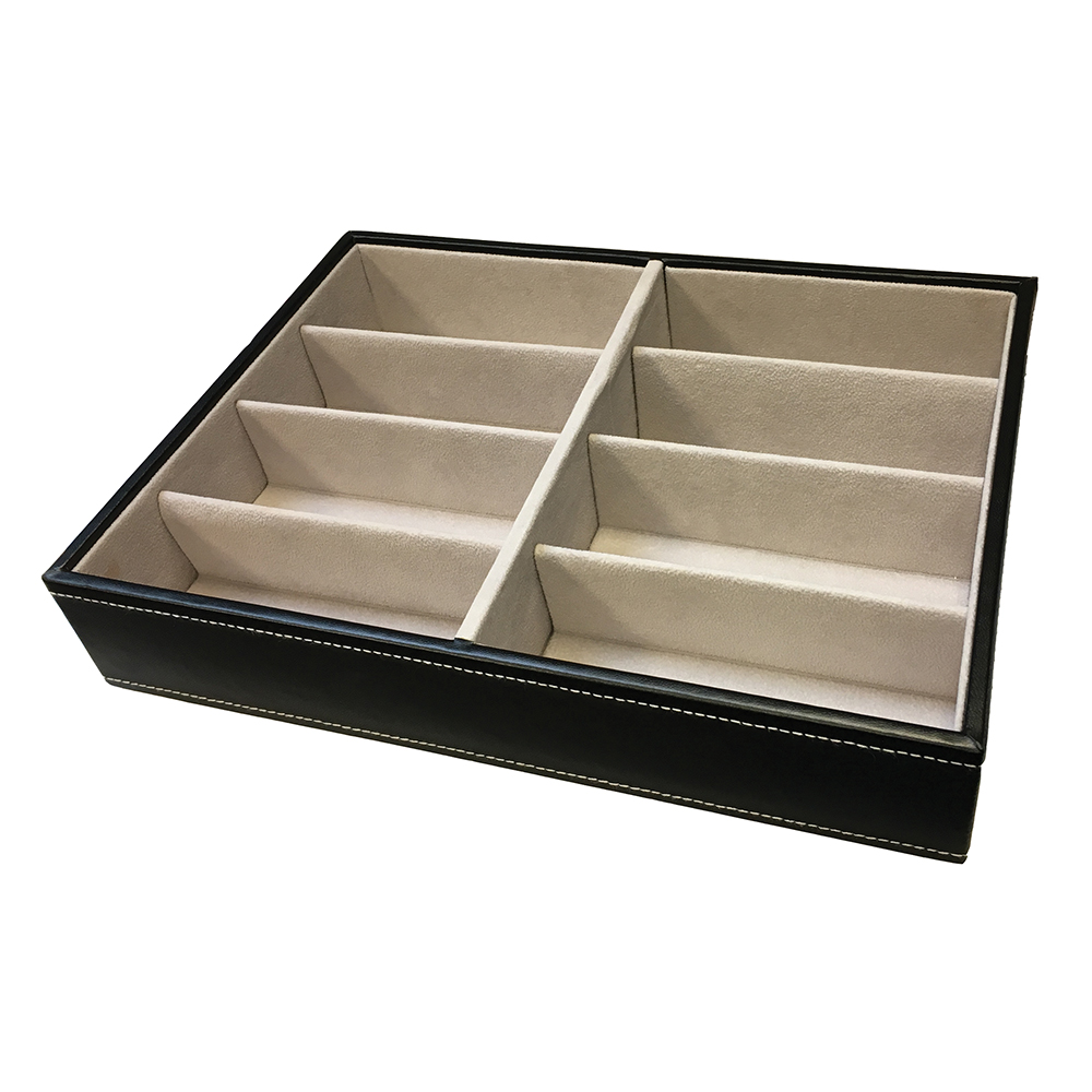 8 Cavity Black Frame Tray