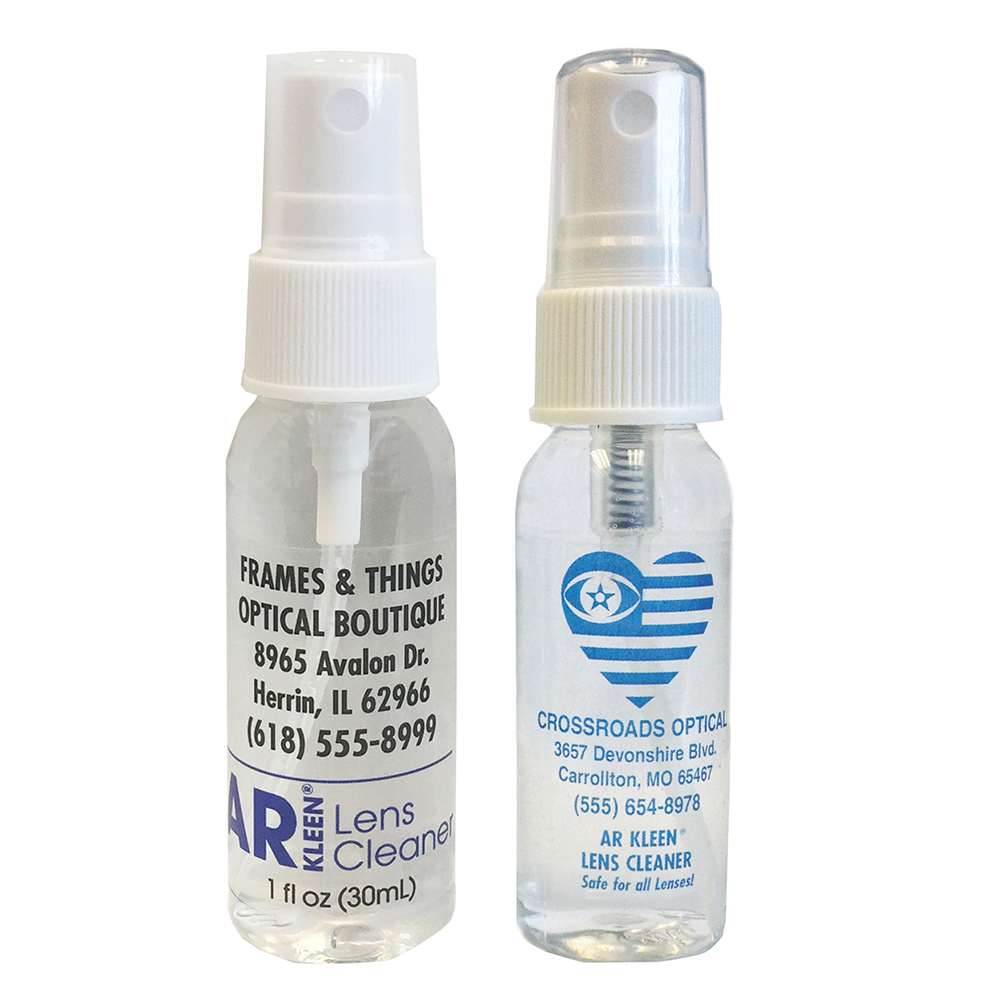 AR Kleen Lens Cleaner 1oz spray bottle - Personalized