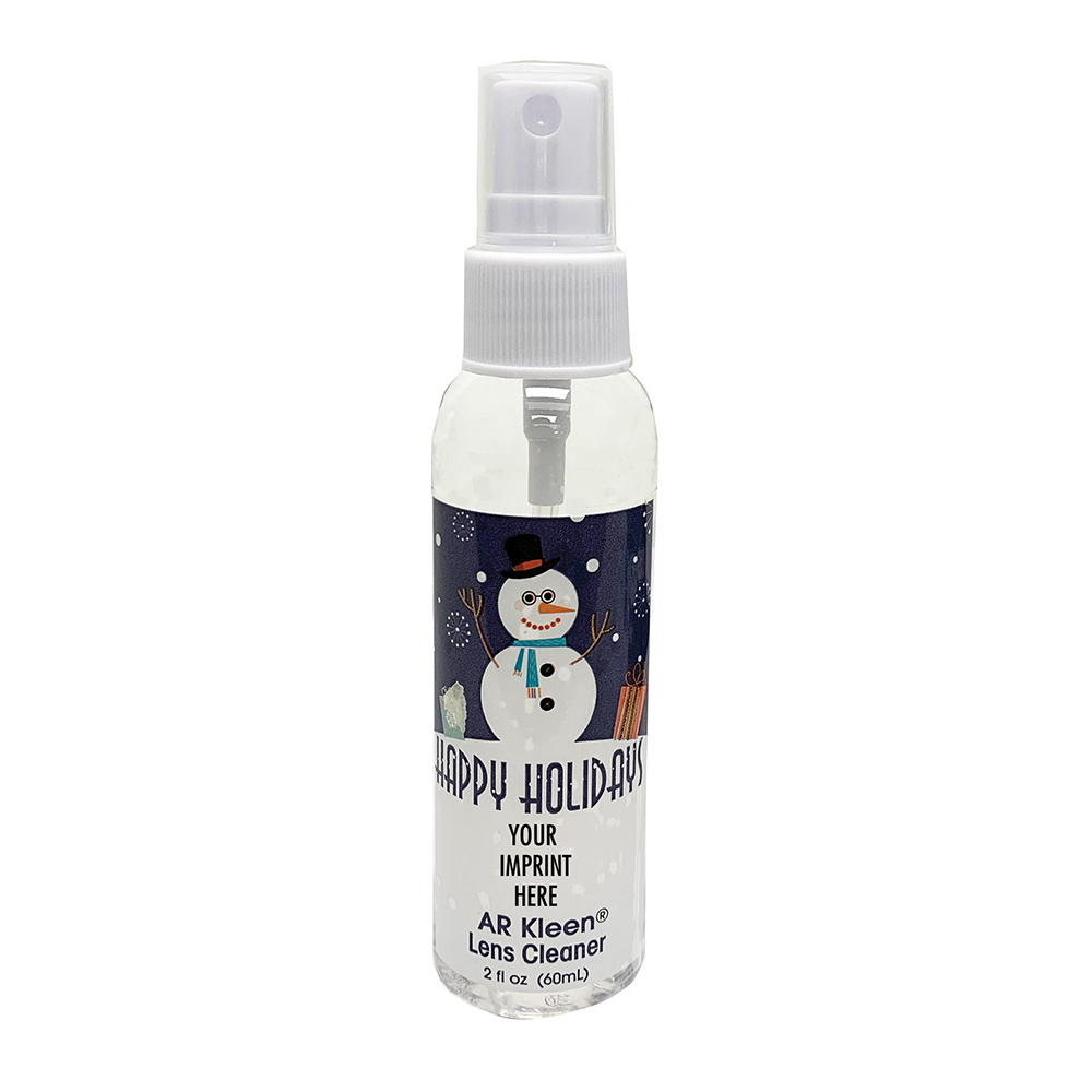 2oz Happy Holidays Snowman Cleaner - Personalized
