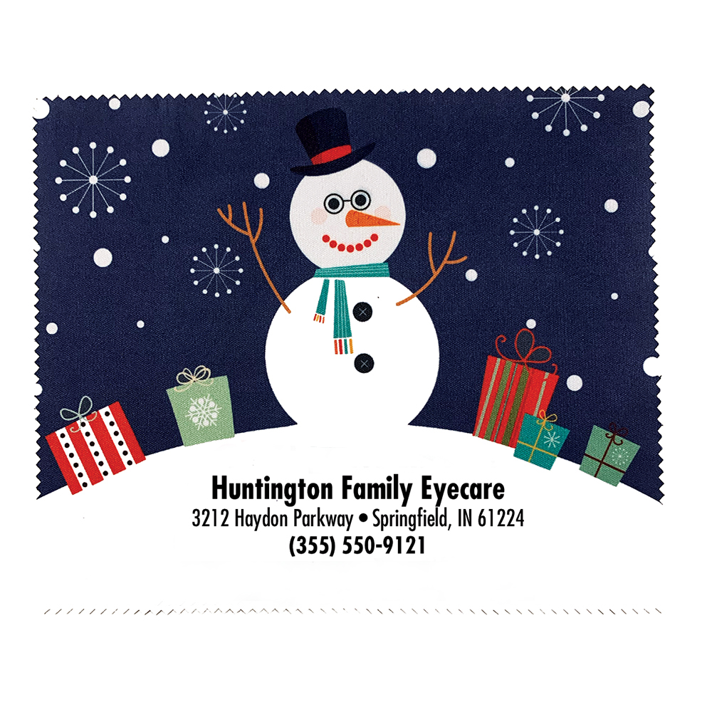 Snowman Microfiber Cloth - Personalized