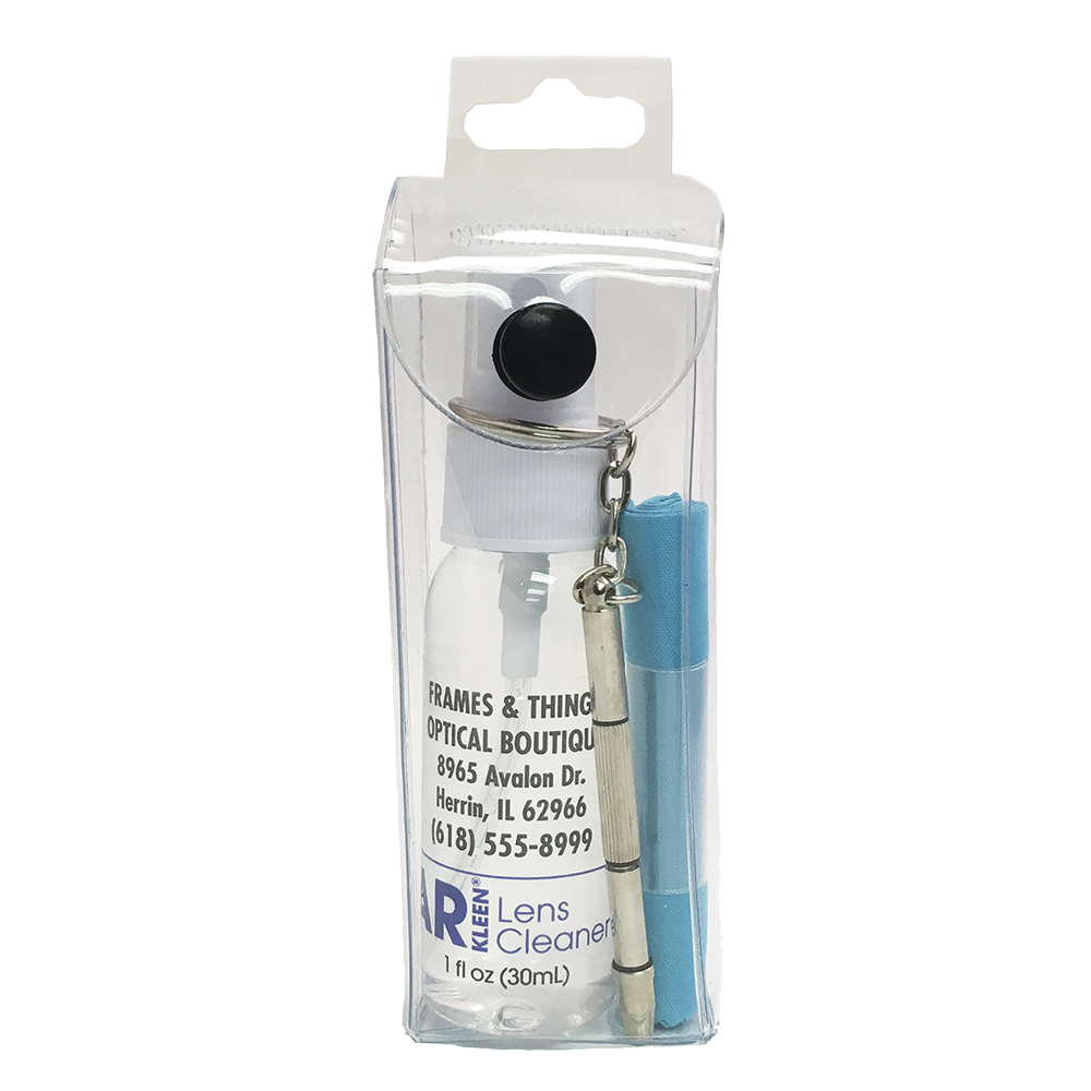 AR Kleen 1oz Pegable Pouch Eyeglass Care Kit