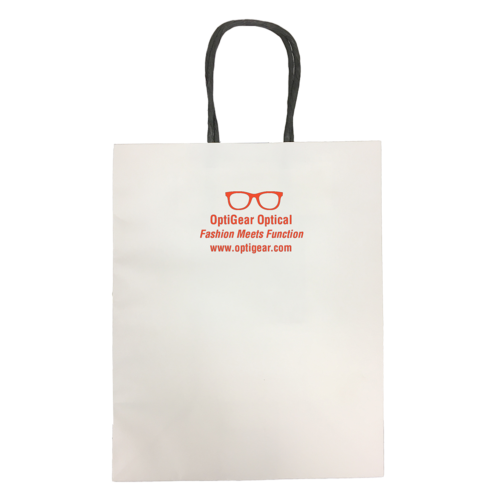 White Kraft Paper Bag - Imprinted