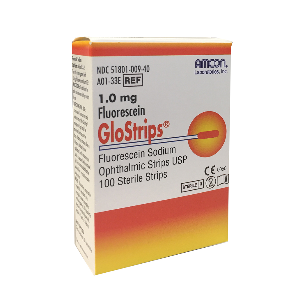 Fluorescein Glostrips by Amcon - 1.0mg - Small Box