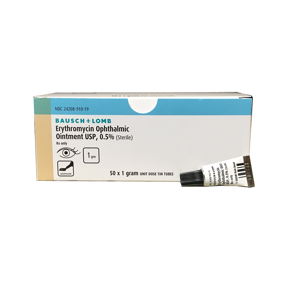 Erythromycin Ointment 0.5% (Single Use Tubes)