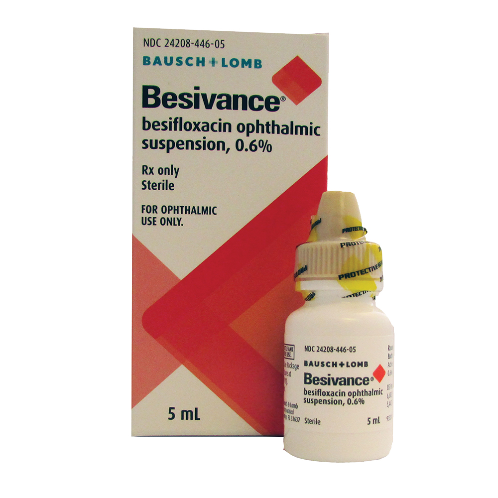 Besivance (besifloxacin ophthalmic suspension) 0.6% by Bausch & Lomb