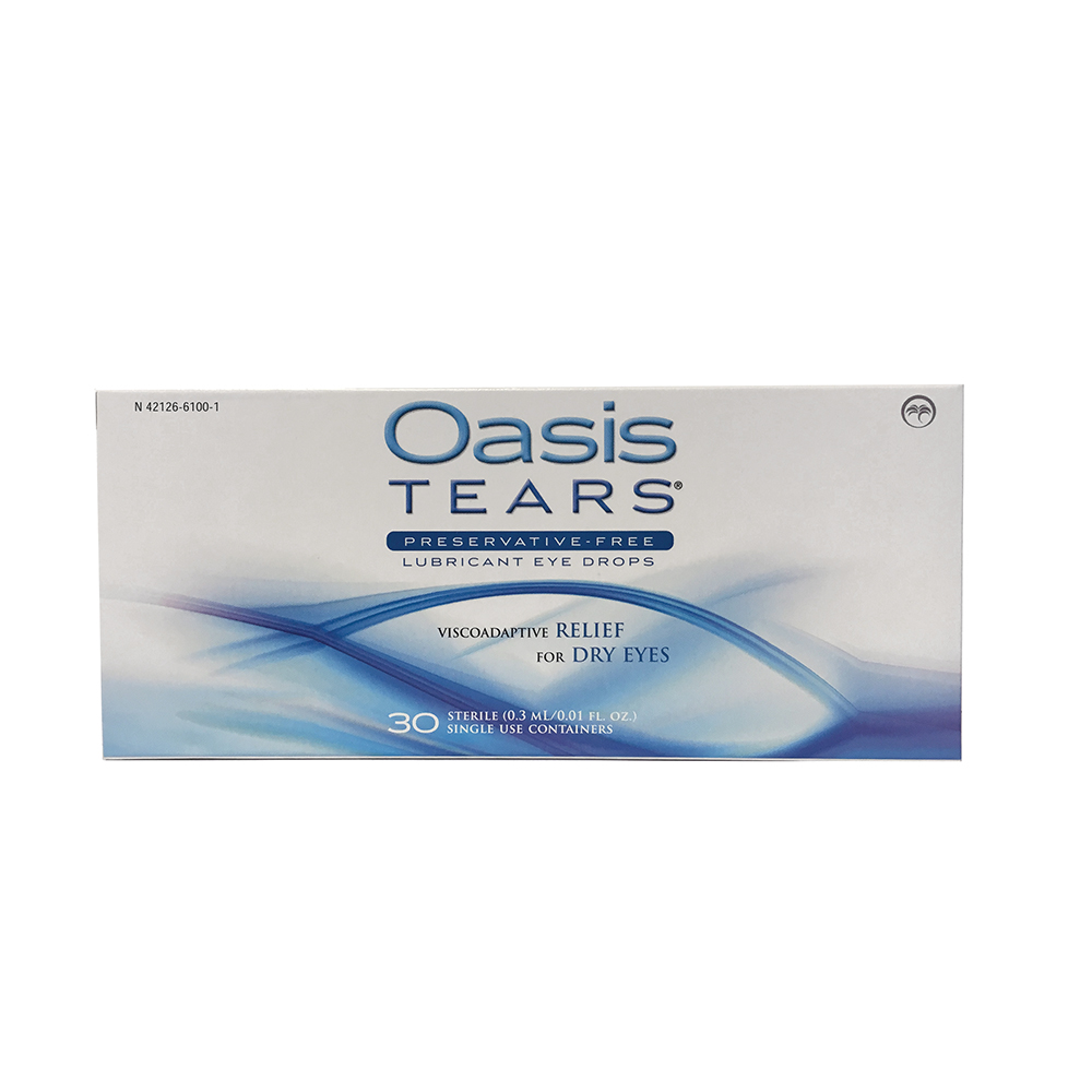 OASIS Tears Lubricating Drops - Preservative-Free 30/BX