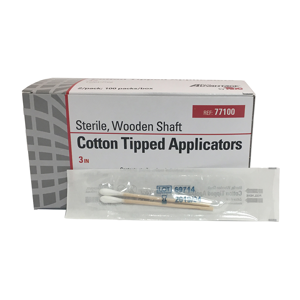 3" Cotton Tipped Applicators - Sterile