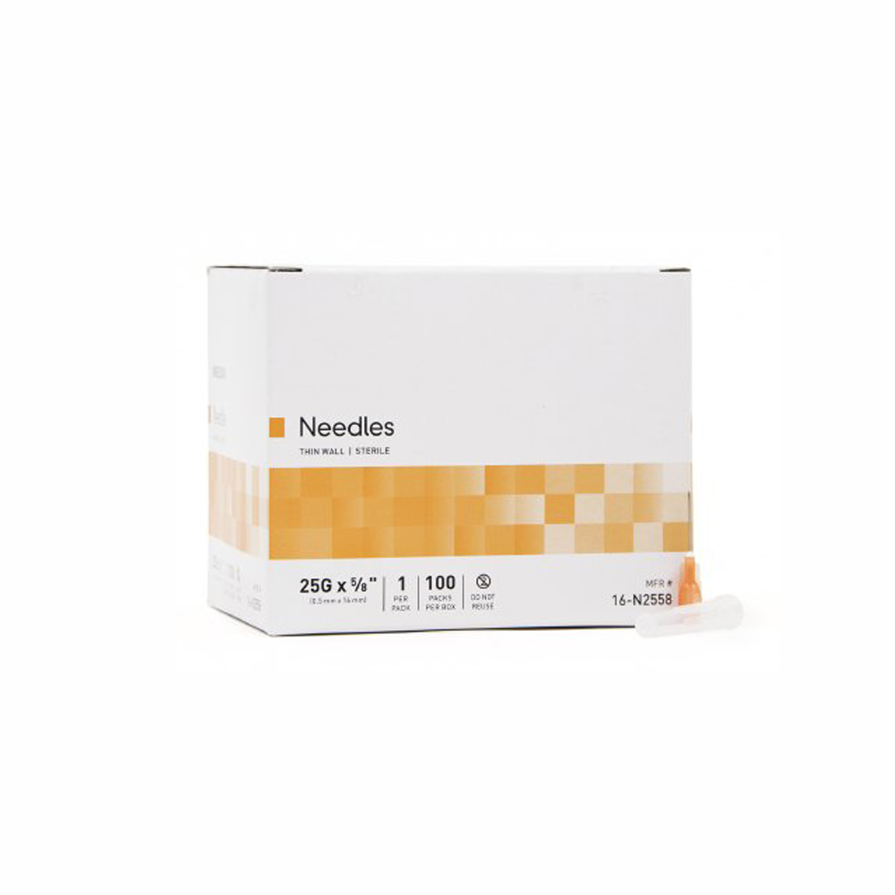 Hypodermic Surgical Needles 25G x .625"
