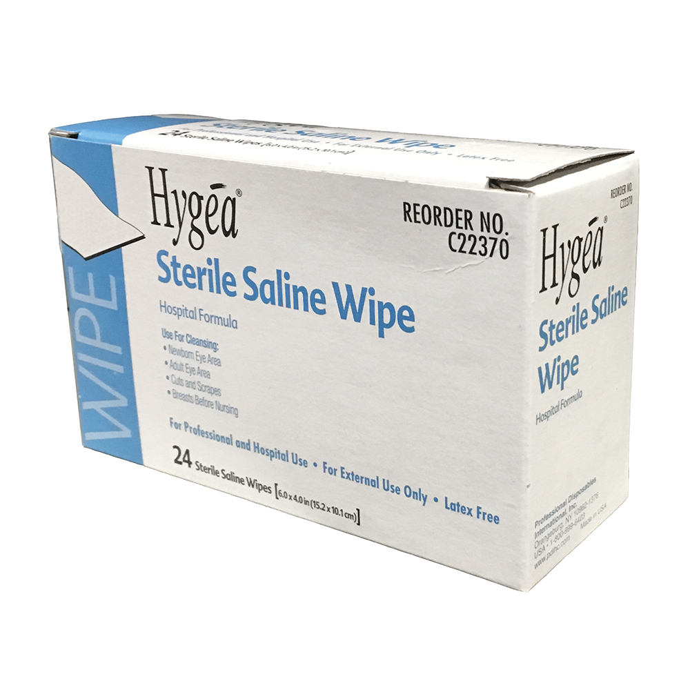 Saline Wipes (Sterile)