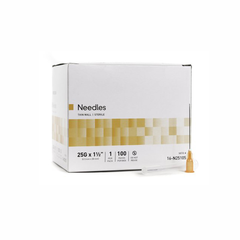 Hypodermic Surgical Needles 25G x 1 1/2"