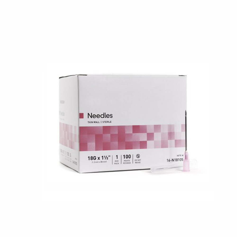 Hypodermic Surgical Needles 18G x 1 1/2"