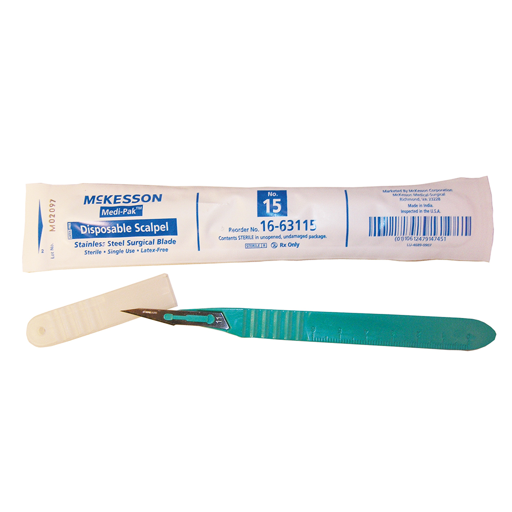 Disposable Scalpels with #10 Blade - Sterile