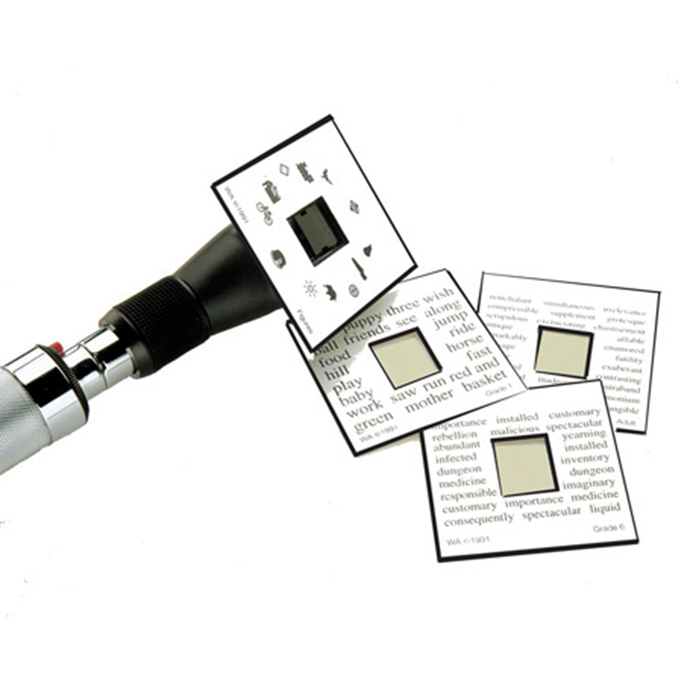 Fixation Card Set for WA Retinoscopes
