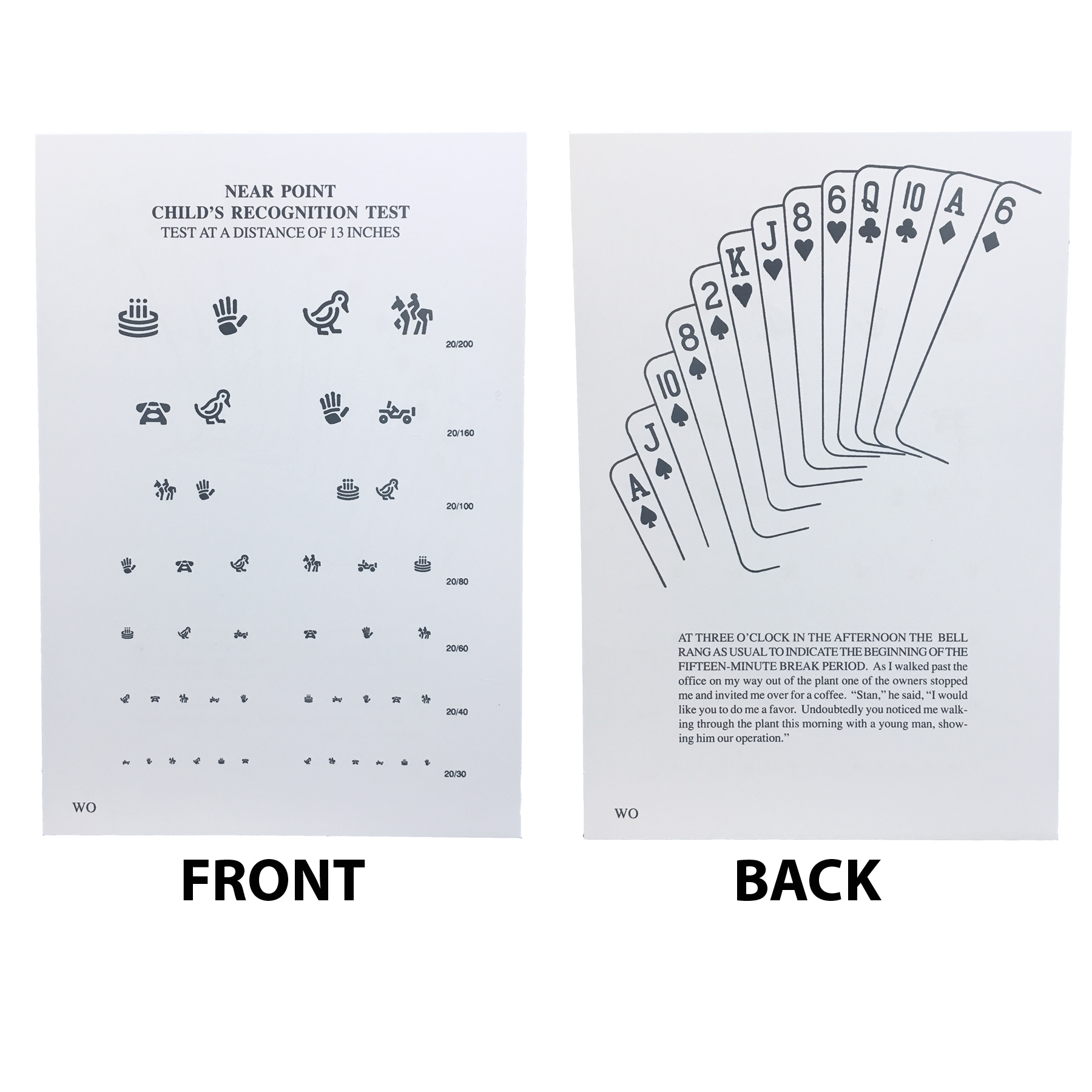 Child Recognition Eye Card