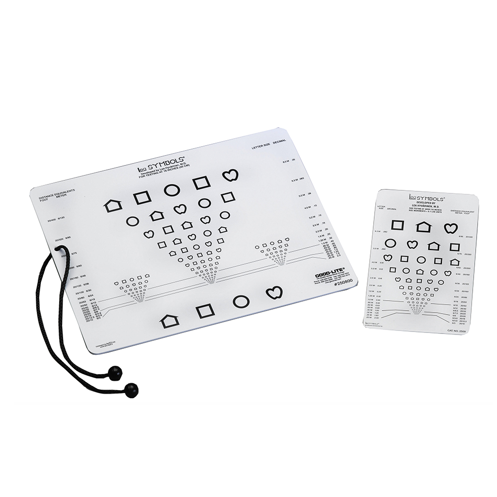 Near Vision LEA Card with 16 inch (40cm) Cord
