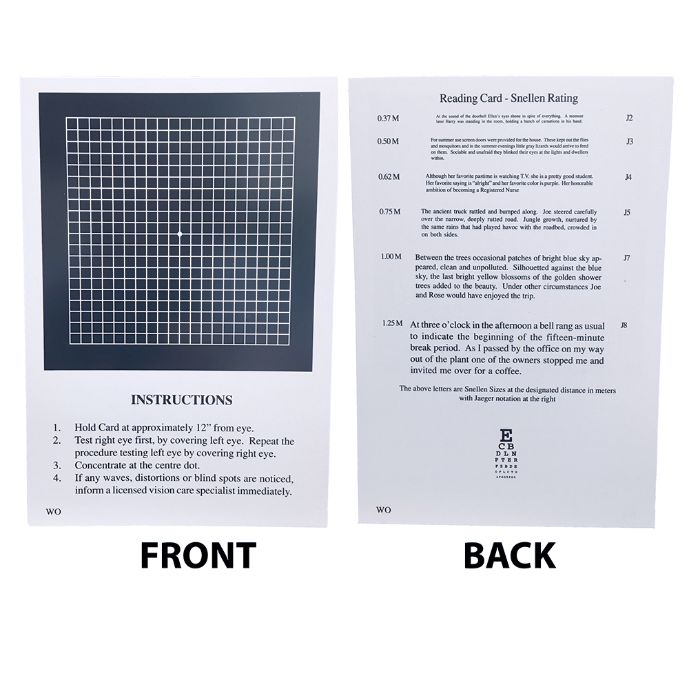 Near Card - Amsler Grid