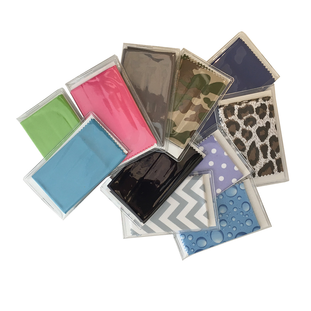Premium Polished Microfiber Cleaning Cloths with Case