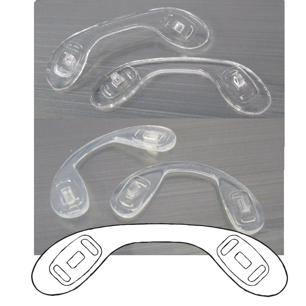Soft Silicone Nosepad - Saddle Straps - 3 piece pack