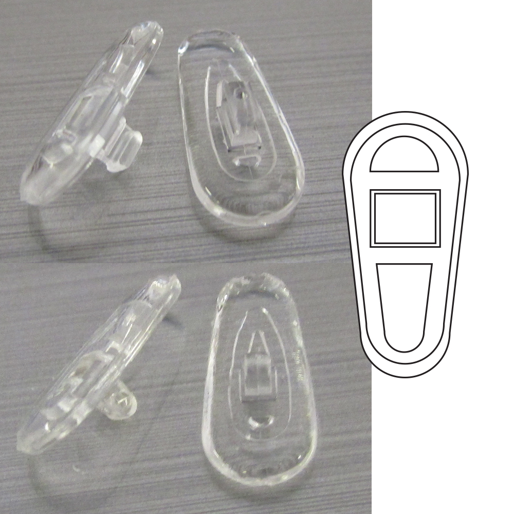 Soft Silicone Round Tear Drop Push & Screw-On - 100 pair pack