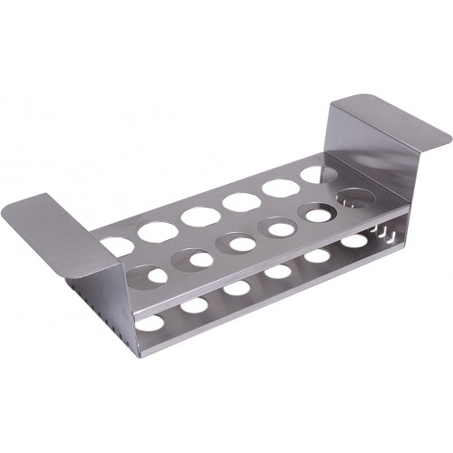 Contact lens rack with twelve vials