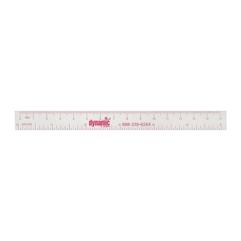 6" Clear PD Ruler - 12-Pak