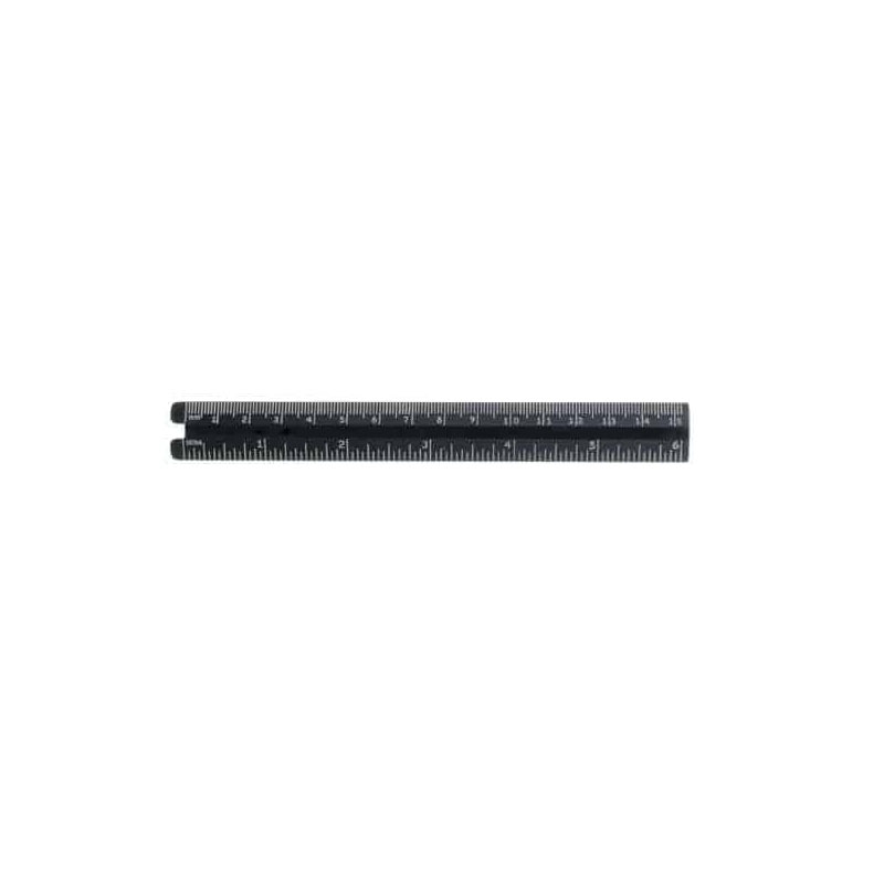 6" Black PD Ruler