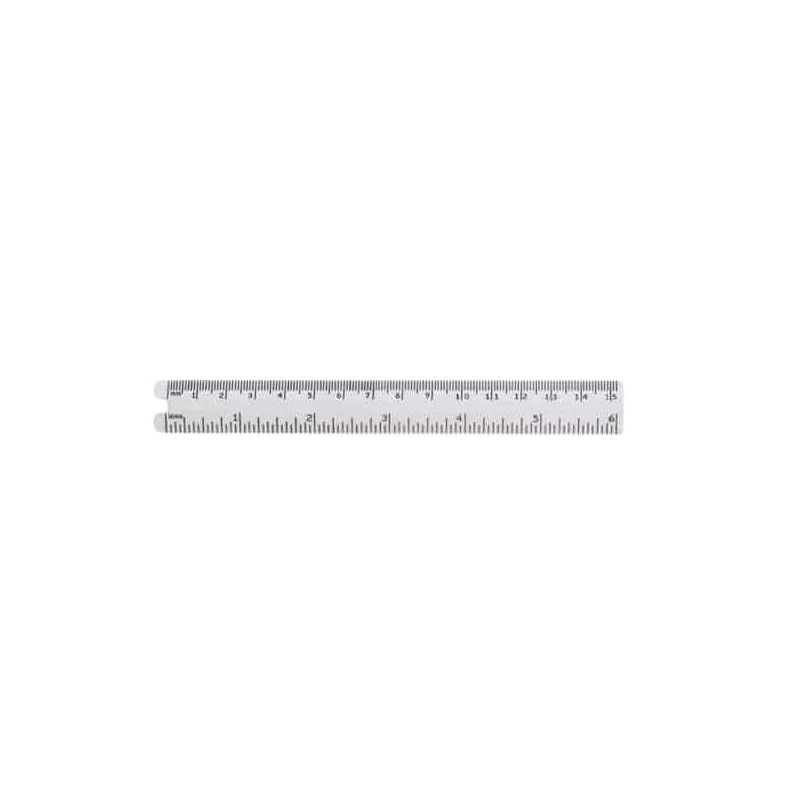 6" White PD Ruler