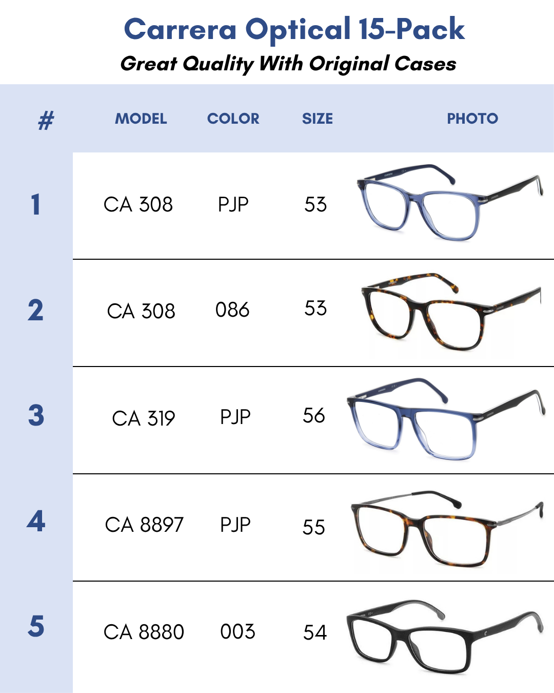 Carrera Optical-10 Pack