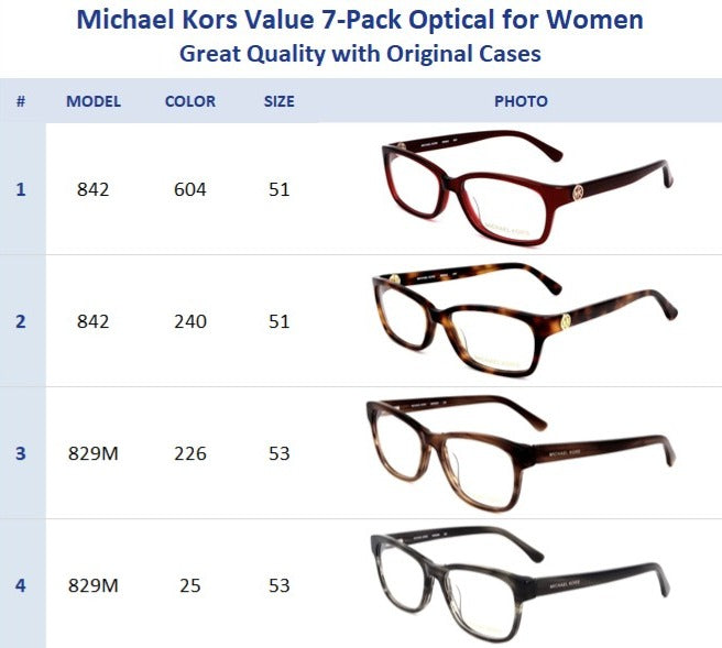Michael Kors Value Optical Pack