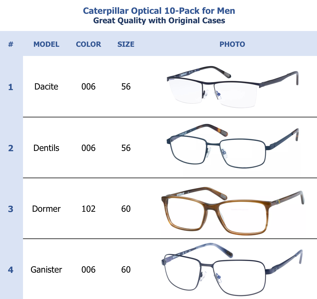 Caterpillar Optical 10-Pack