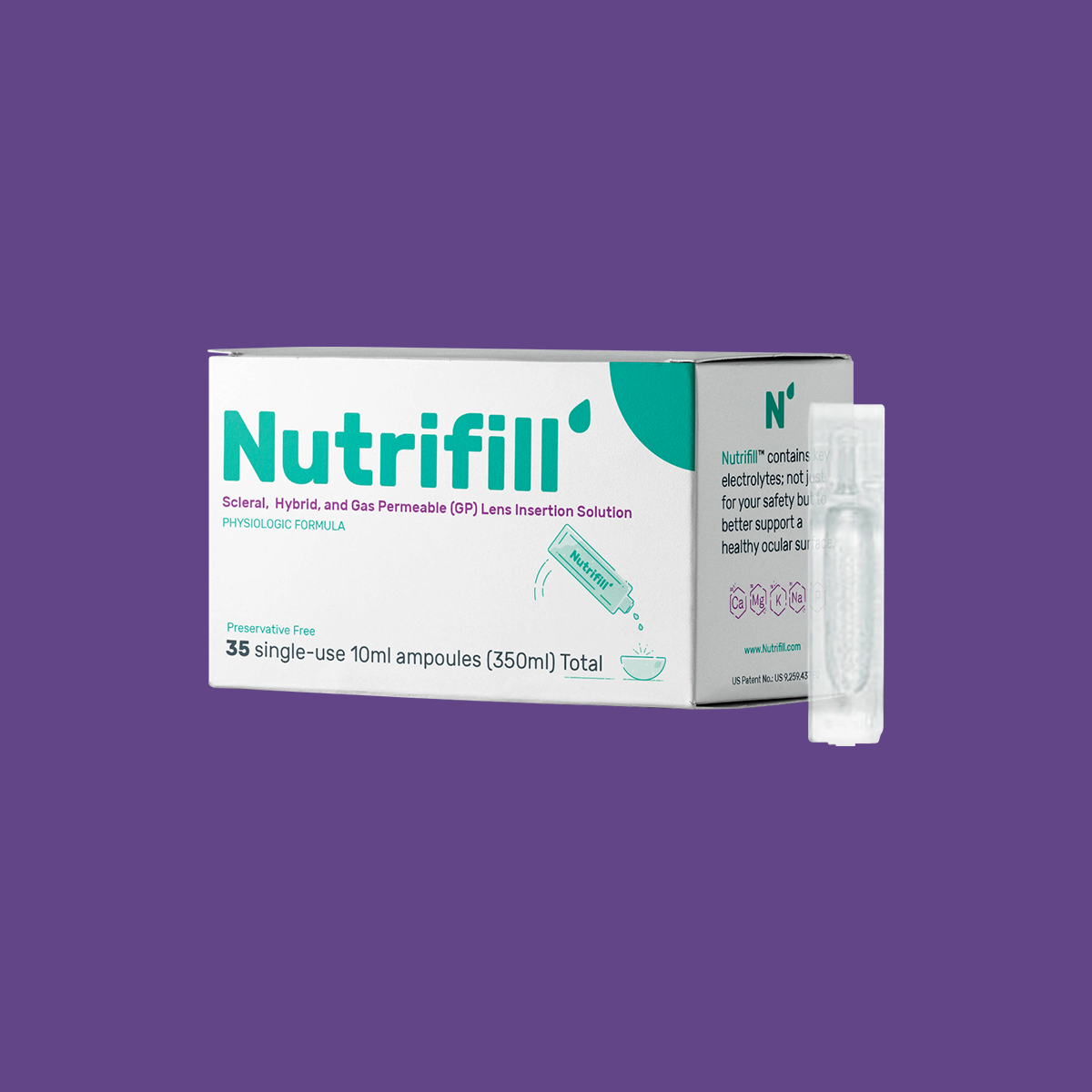 Nutrifill Preservative Free Scleral, Hybrid, and Gas Permeable (GP