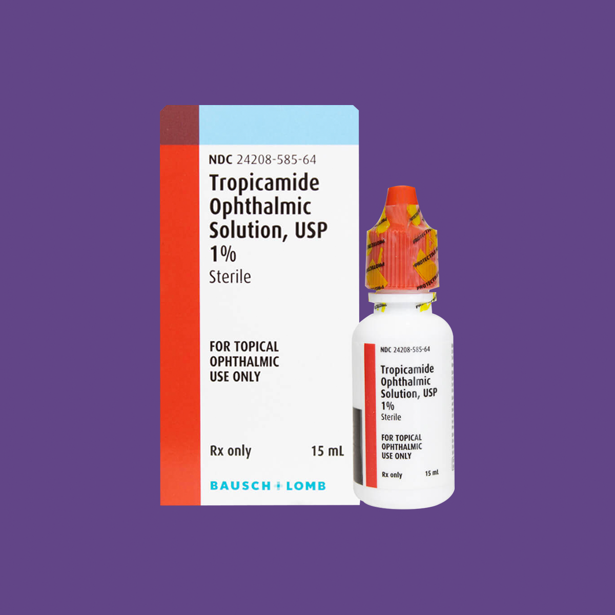 Tropicamide Eye Drops 1 15mL Bausch & Lomb