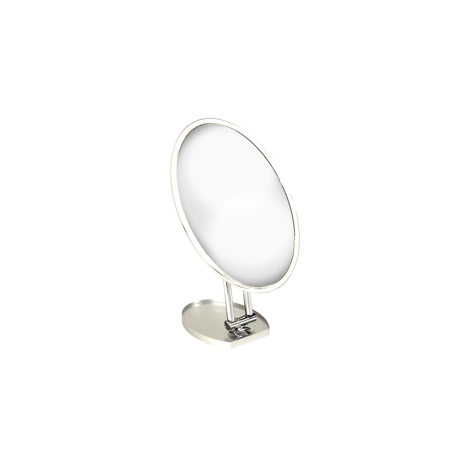Chrome Countertop Rotating Oval Mirror
