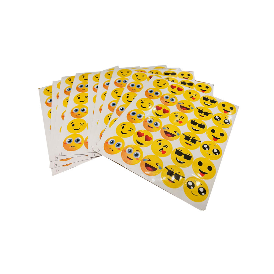 Emoticon Sticker Roll 4/Pack