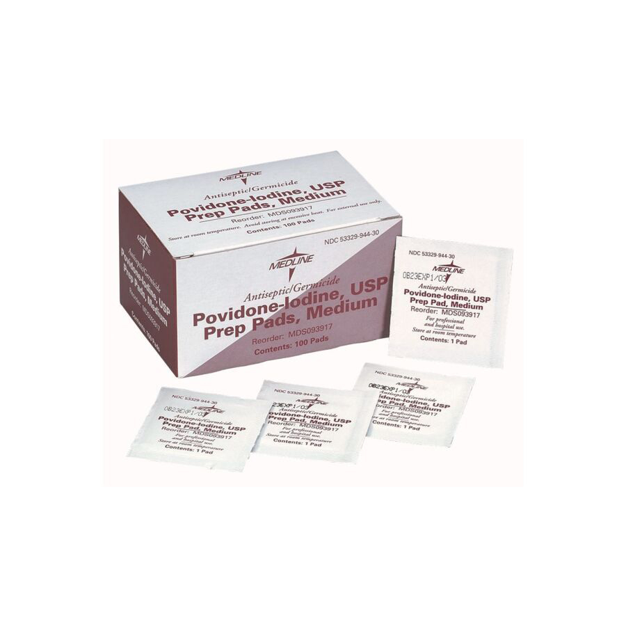 Medline Povidone Iodine Prep Pads