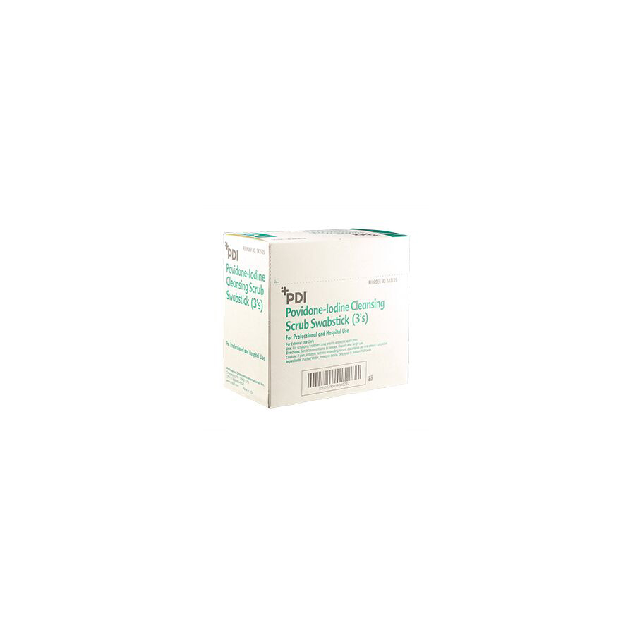 PDI® PVP Iodine Cleansing Scrub Swabsticks
