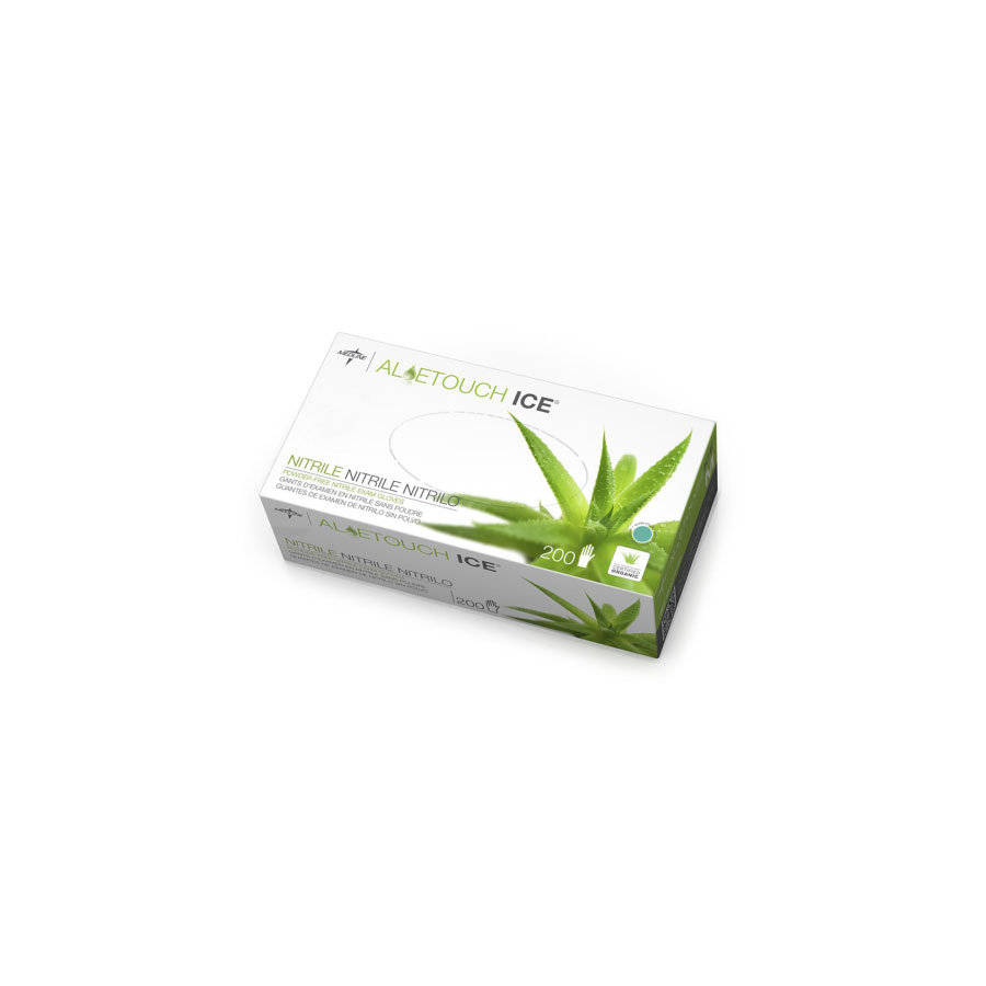 Aloetouch Ice Powder-Free Nitrile Exam Gloves