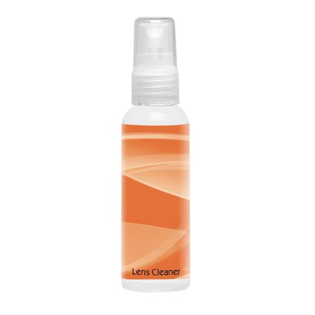 NON-IMPRINTED Orange Wave Lens Cleaner - 2 oz. (Case of 72)