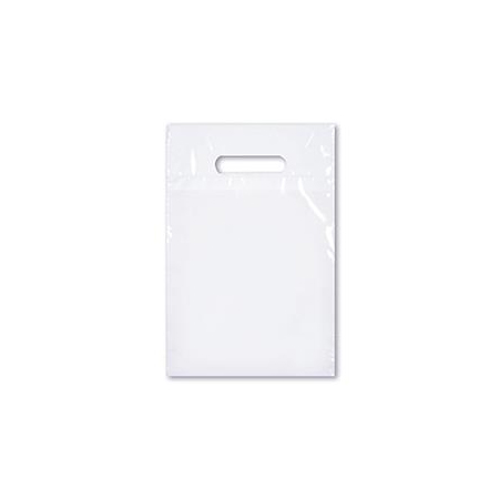 NON-IMPRINTED White Plastic Bags (100/box)