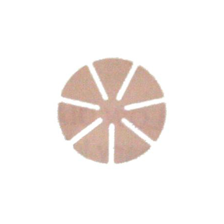 2-Step Fining Pads for Plastic - Second Fine - 80mm 3 Mic Lensmate - 7-Petal