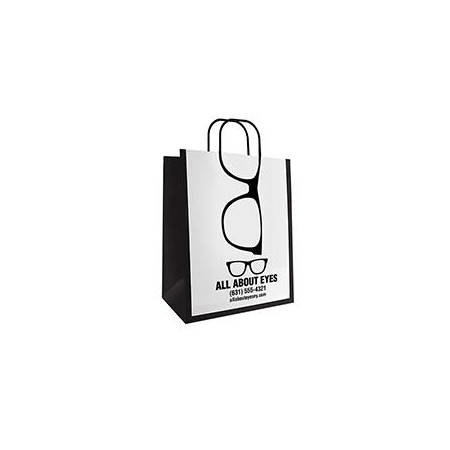 Designer Paper Bags - Small 6.5W x 3.25D x 8H (100/box)
