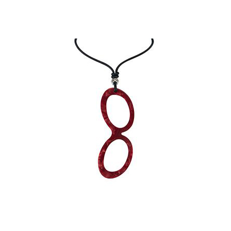 Necklace - Red - Round