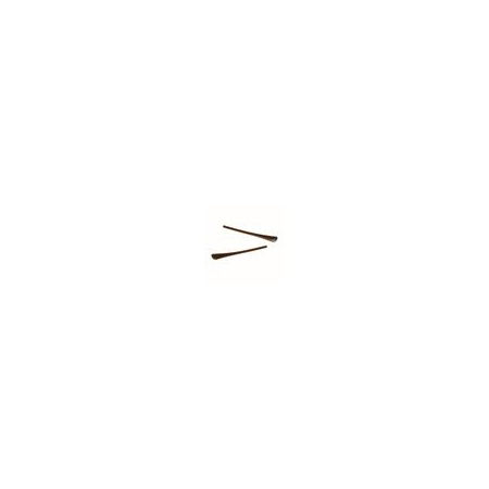 Brown Flared Plastic Temple Tip (pack of 8 pairs)