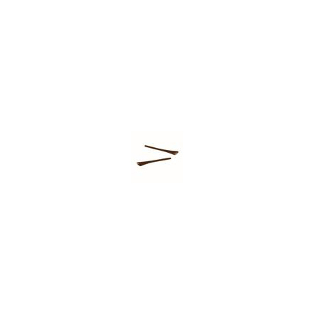 Brown Standard Plastic Temple Tip (pack of 8 pairs)