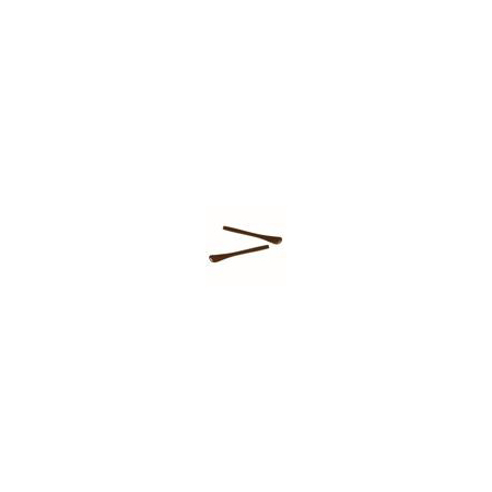 Brown Rectangular Plastic Temple Tip (pack of 8 pairs)