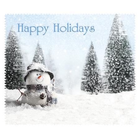 Happy Holidays Snowman (bag of 100 cloths)