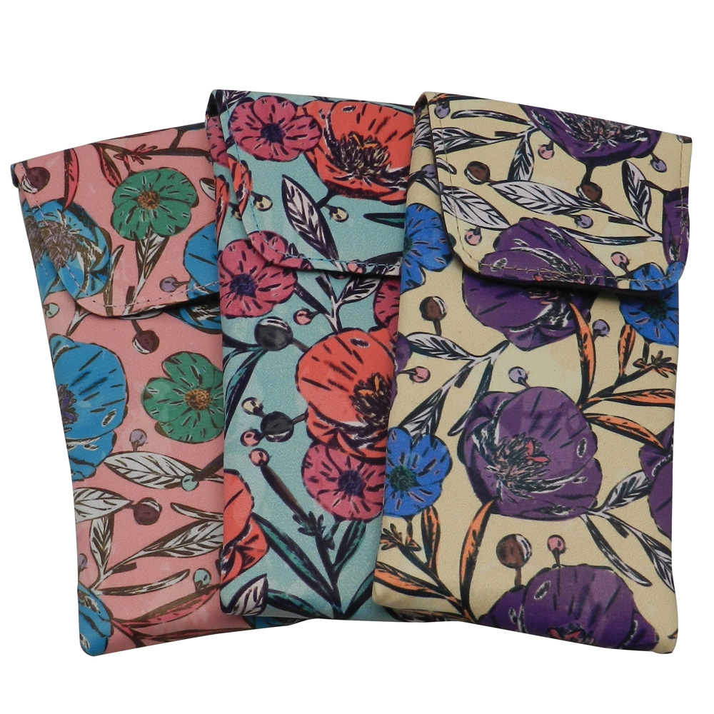Poppy Large Slip-In With Flap Pink Aqua Cream