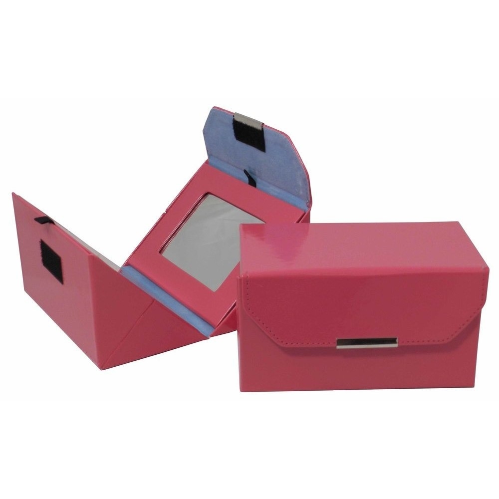 Quad Case Bubblegum Pink Patent Blue Liner