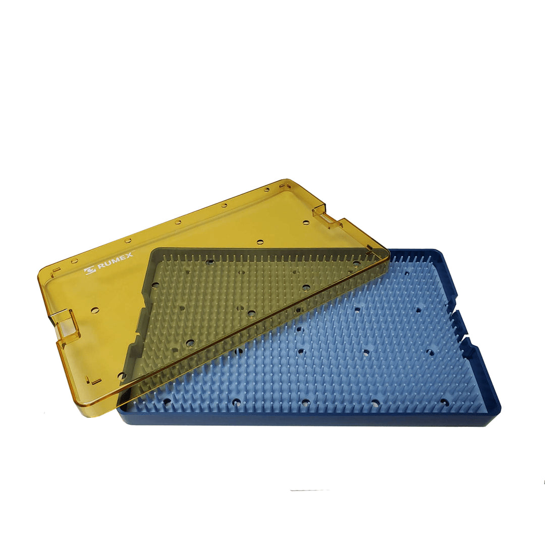 18-304 Plastic Sterilizing Tray with Silicone Finger Mat